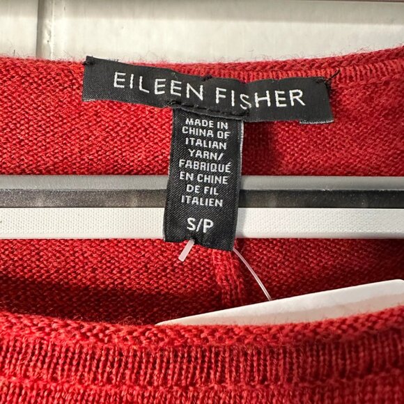 Eileen Fisher Merino Wool A-Line Tunic Sweater Womens Small Petite - Picture 5 of 7